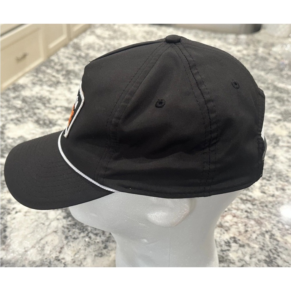 Imperial “Sorry I’m Golfing” Rope Hat SnapBack Black Hat With White Rope - Picture 5 of 8